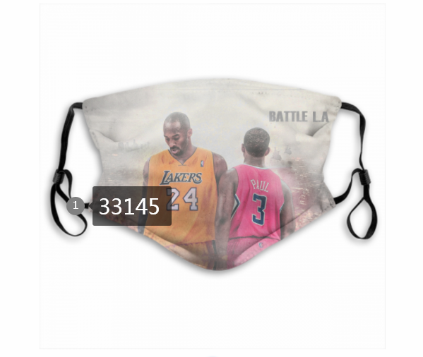 2021 NBA Los Angeles Lakers #24 kobe bryant 33145 Dust mask with filter->->Sports Accessory